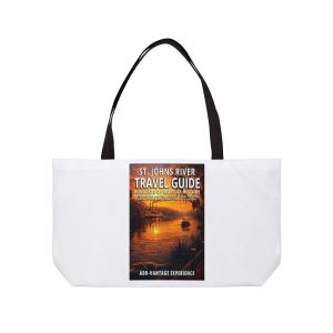 Weekender Tote Bag — St. Johns River Travel Guide Vintage Sunset Design