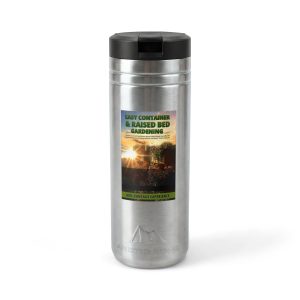 Garden Sunrise 24oz Thermal Tumbler — 'Easy Container & Raised Bed Gardening' Insulated Straw Bottle