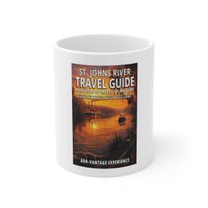 St. Johns River Travel Guide Mug — Scenic Sunset Boating Coffee Cup