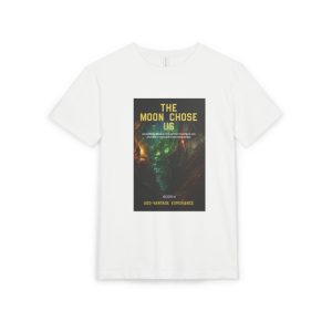 Sci‑Fi Graphic T‑Shirt — “The Moon Chose Us” Poster Design