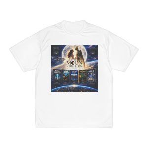 Moon Chose Us Graphic T‑Shirt — Lunar Adventure Movie Poster Tee